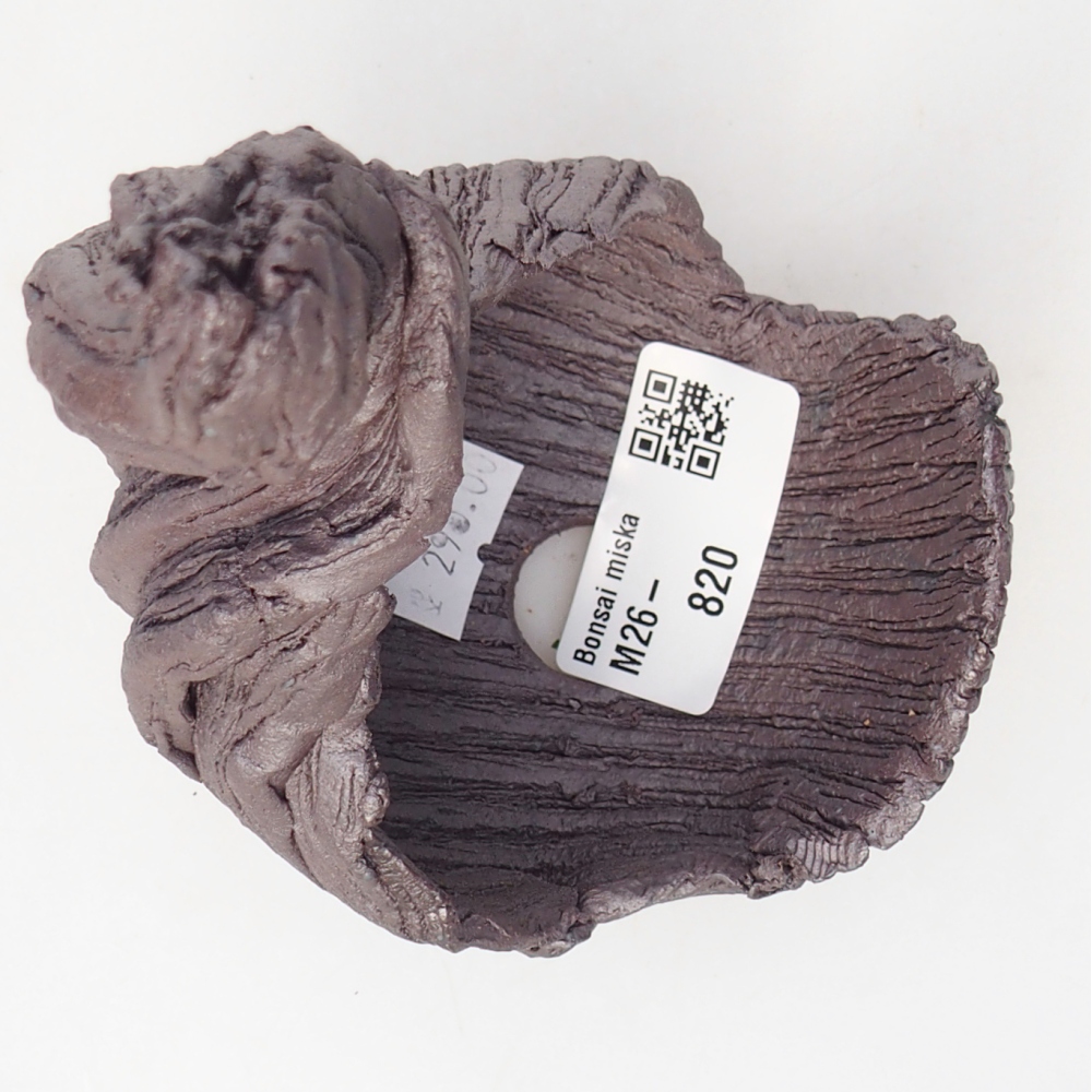 Keramická mušľa 8,5 x 8 x 14,5 cm , kovová farba