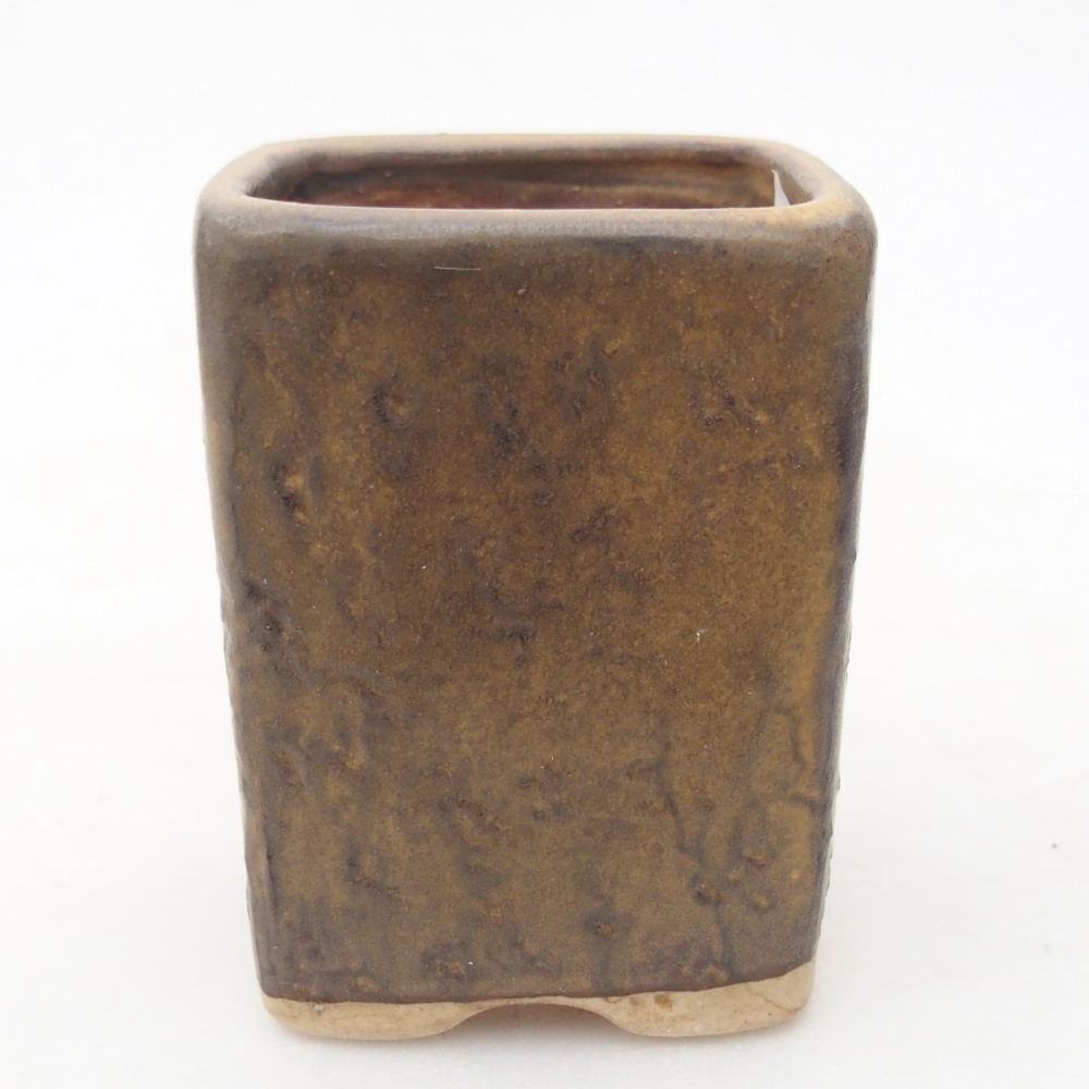 Keramická miska na bonsaje 5 x 5 x 6,5 cm, hnedá