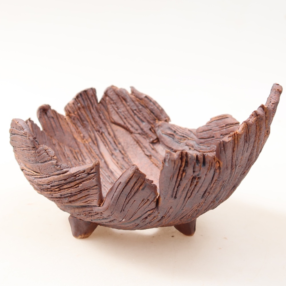 Keramická škrupina  14,5 x 11,5 x 7,5 cm, farba hnedá