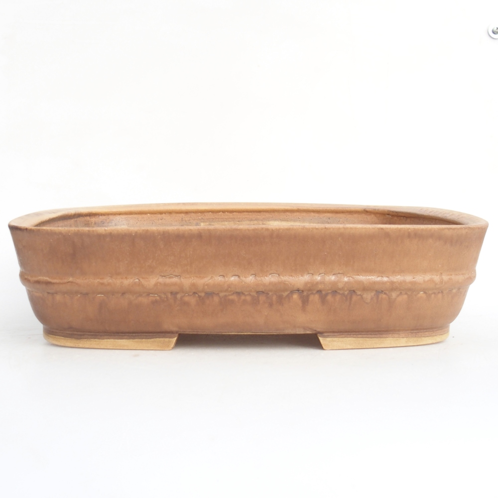 Keramická miska na bonsaje 29,5 x 24 x 7 cm, ružová