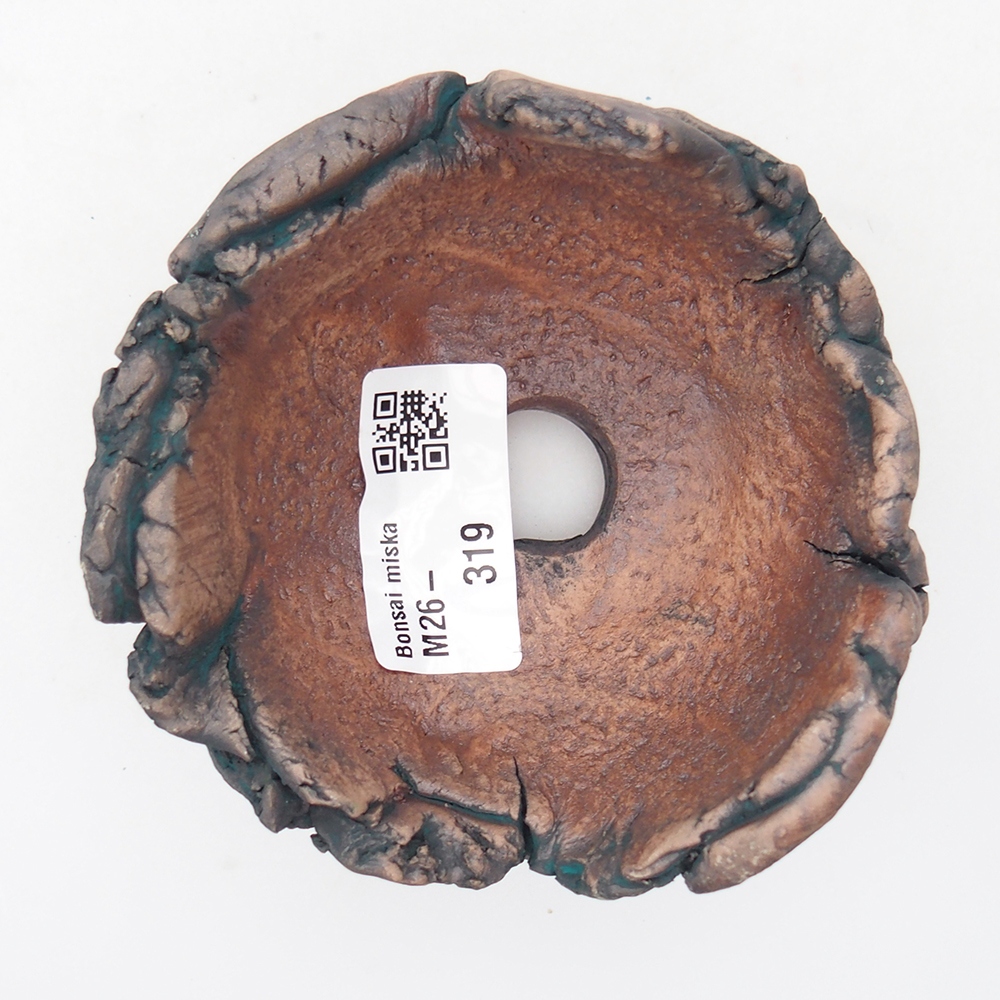 Keramická mušľa 9 x 9 x 6 cm , farba zelená