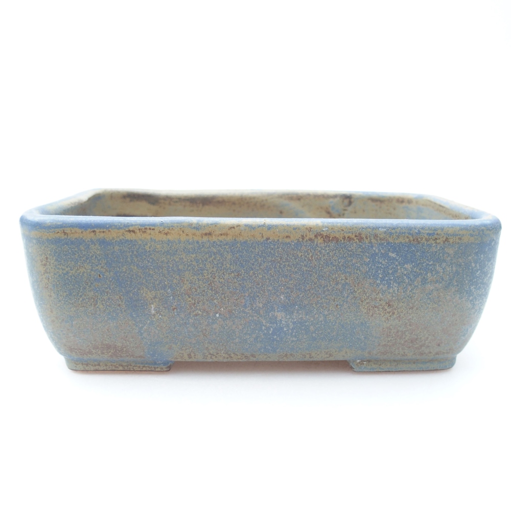 Keramická bonsai miska 16 x 11 x 5,5 cm, farba modra