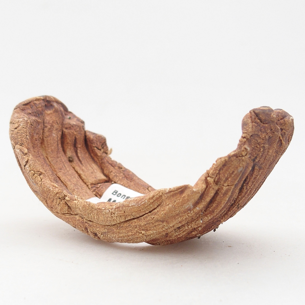 Keramická mušľa 9 x 4,5 x 4,5 cm , farba hnedá