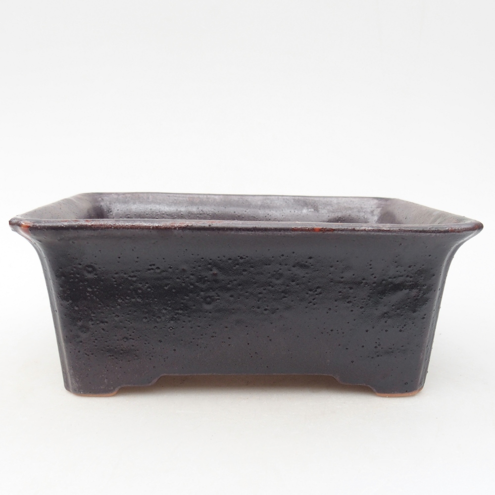 Keramická miska na bonsaje 18 x 14 x 7 cm, hnedá