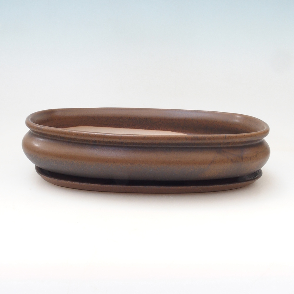 Bonsai miska + podmiska H01 - 12x9x5 cm