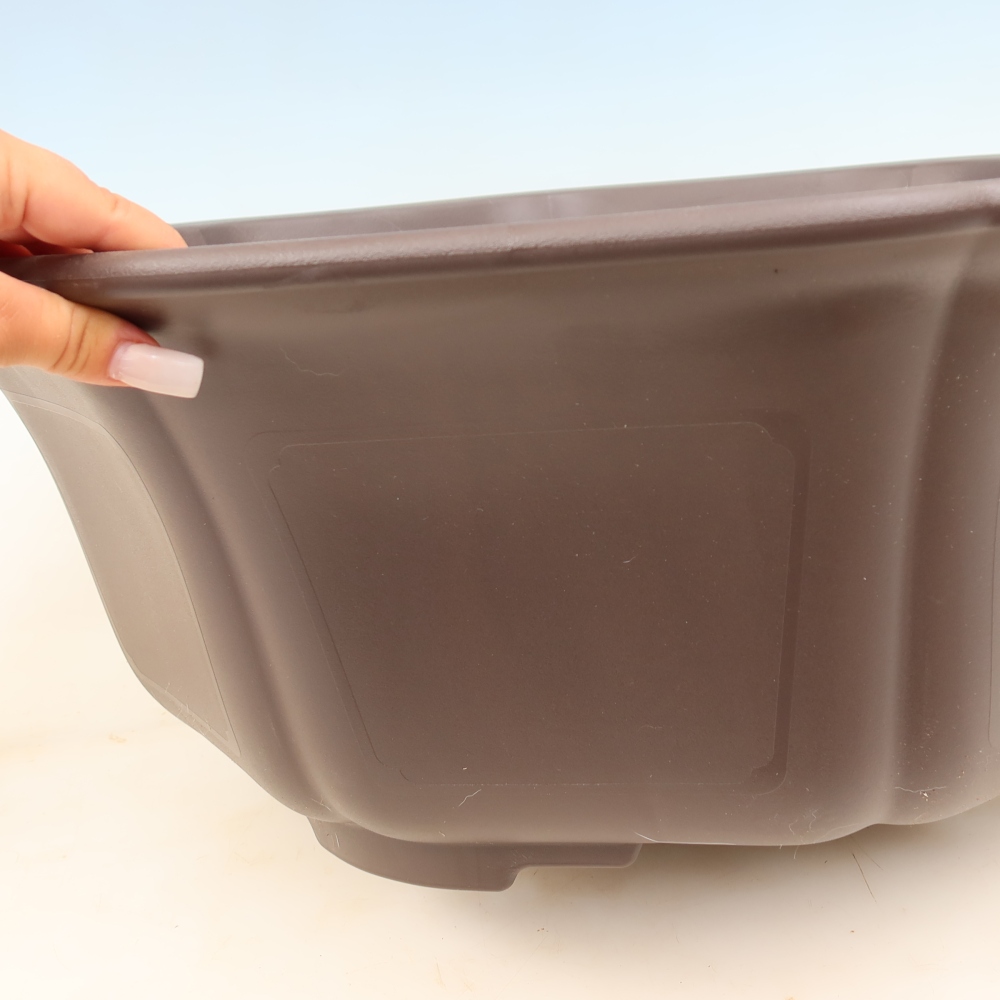 Plastová miska na bonsaje MP-33, hnedá – 62 x 59 x 21 cm – IBA OSOBNÝ ODBER alebo preprava na palete