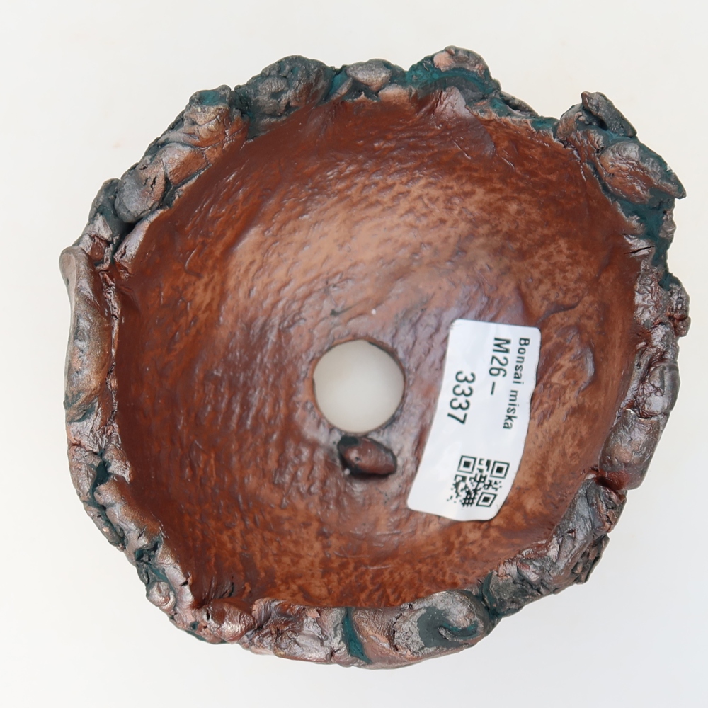 Keramická škrupina  10,5 x 10 x 8 cm, farba zelená