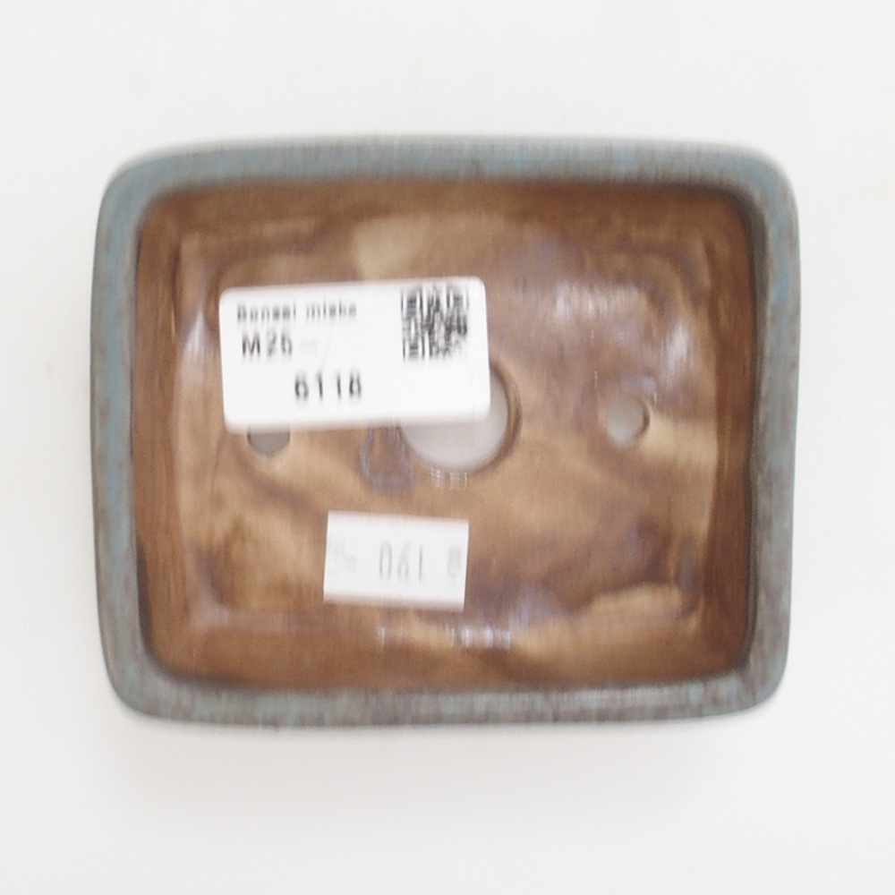 Keramická bonsai miska 9,5 x 8 x 3,5 cm, farba modra