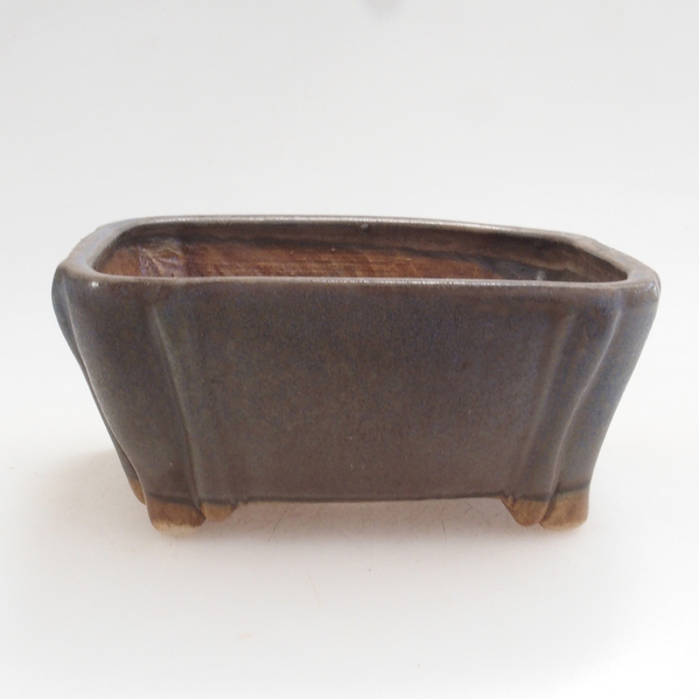 Keramická bonsai miska 10 x 8,5 x 4,5 cm, farba modra