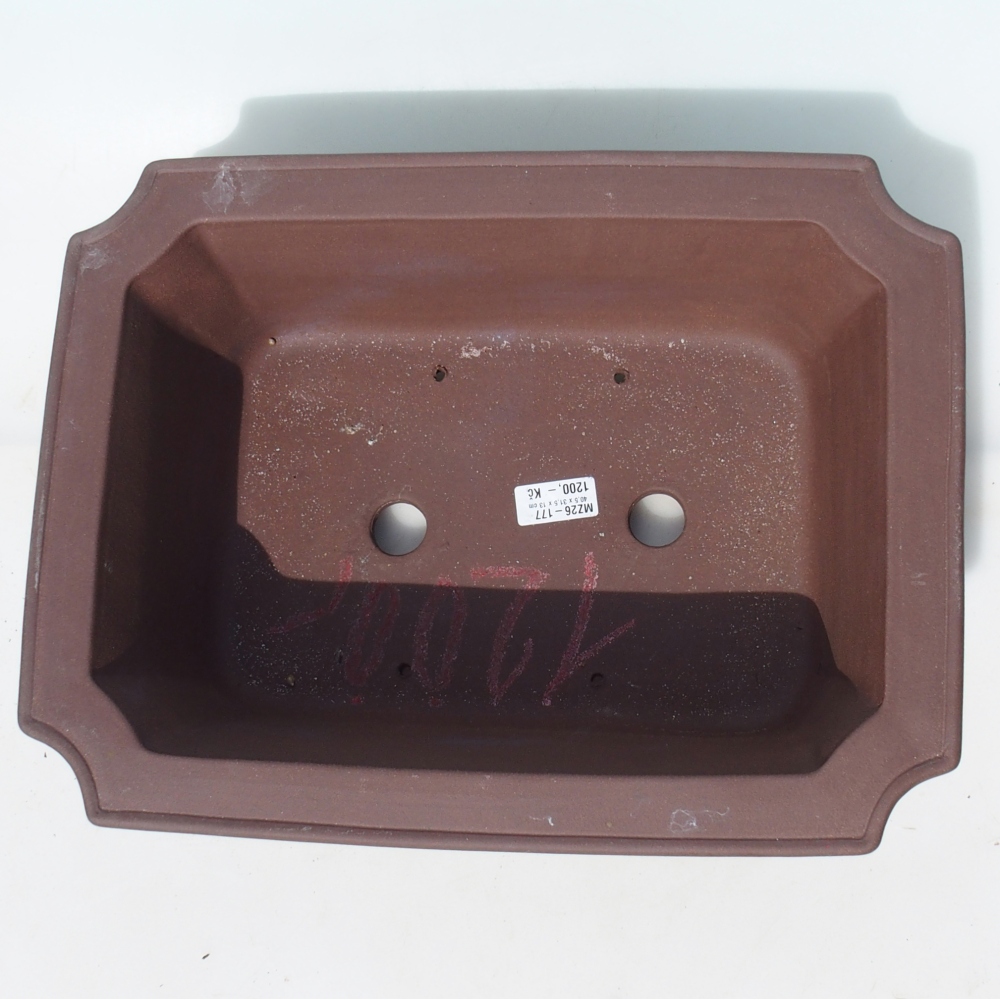 Miska na bonsaj 40,5 x 31,5 x 13 cm breza hnedá