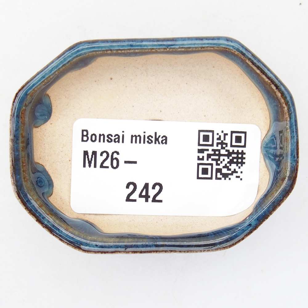Mini bonsajová miska 5,5 x 4 x 1,5 cm, farba modrá