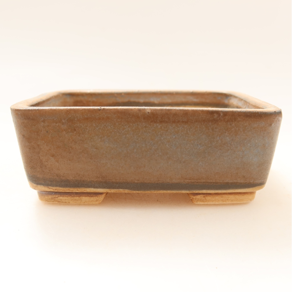 Keramická miska na bonsaje 10 x 8 x 3,5 cm, farba hnedá