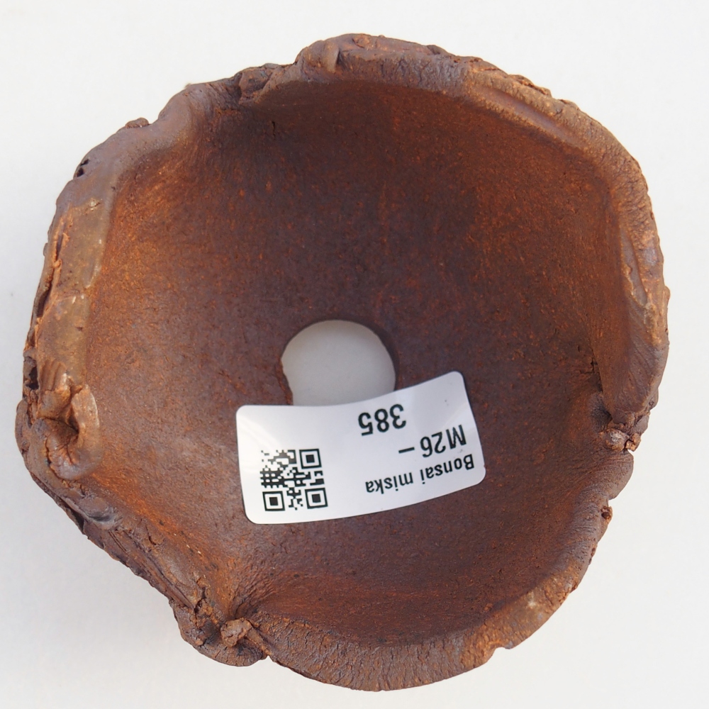 Keramická mušľa 8,5 x 8,5 x 6,5 cm , farba hnedá