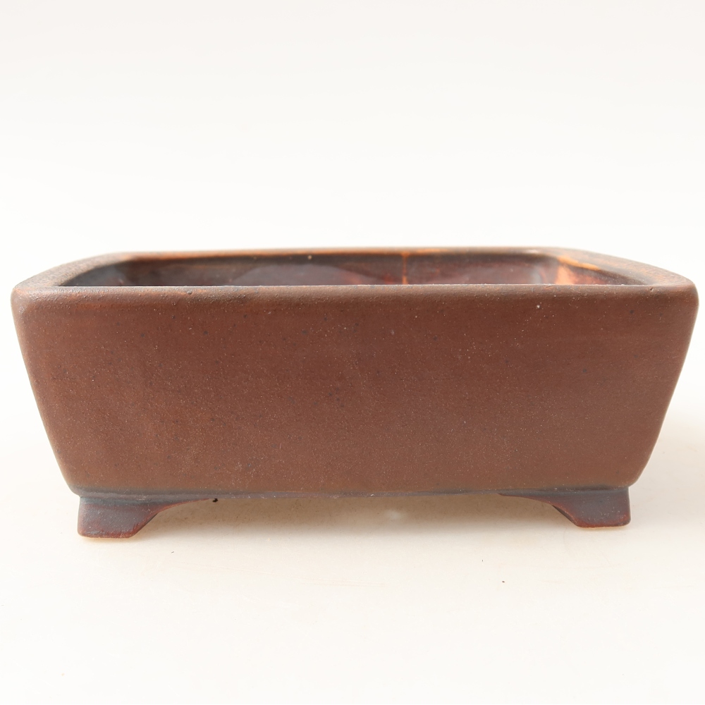 Keramická miska na bonsai 13,5 x 11 x 5 cm, farba hnedá