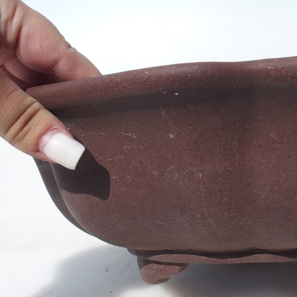 Bonsajová miska 28 x 28 x 9,5 cm breza hnedá