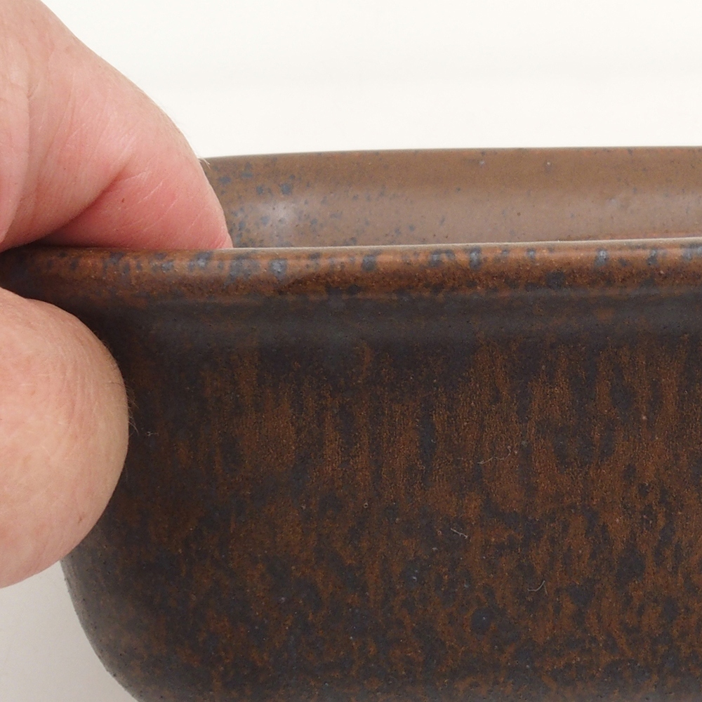 Bonsai miska H36 – 17 x 15 x 7,5 cm. - hnedá