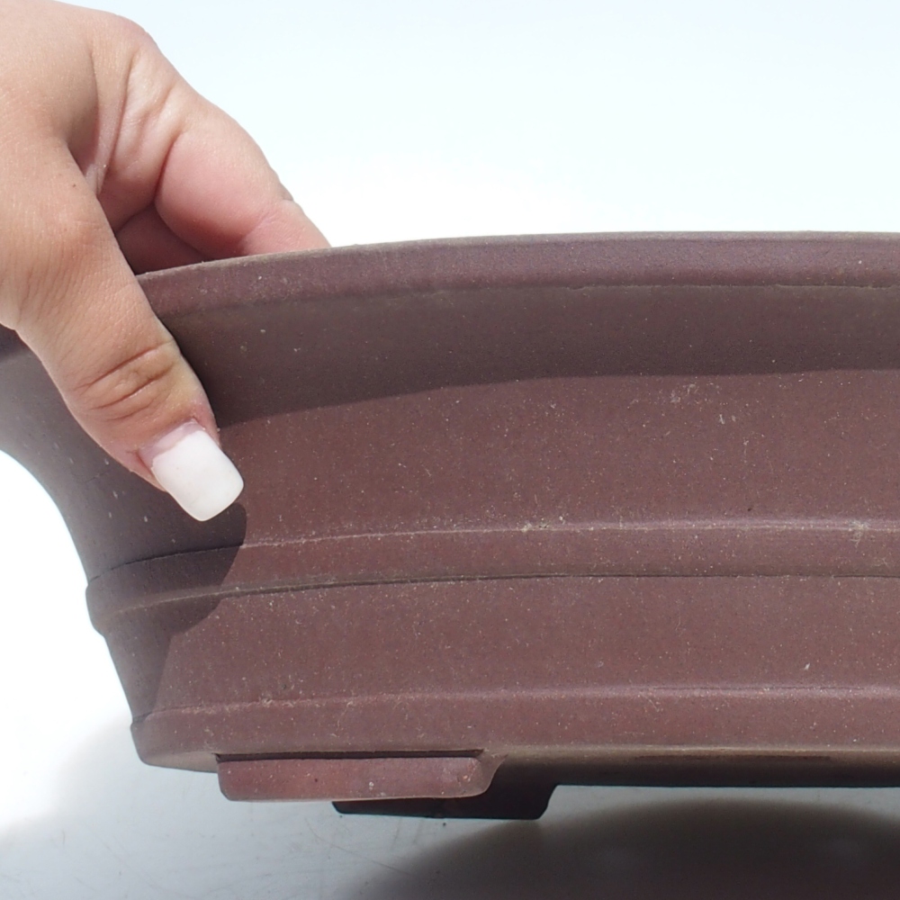 Bonsajová miska 33 x 27 x 8,5 cm breza hnedá