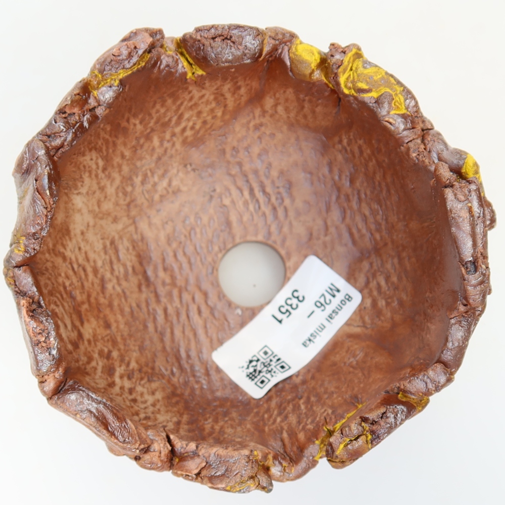 Keramická škrupina  10 x 10 x 8 cm, farba žltá