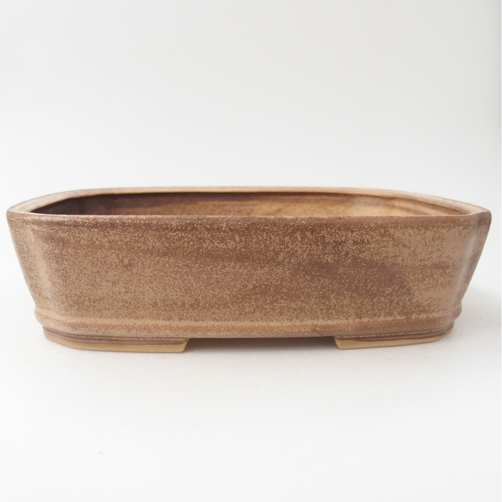 Keramická bonsajová miska 24,5 x 21,5 x 6,5 cm, farba béžová
