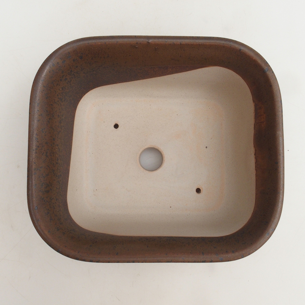 Bonsai miska H36 – 17 x 15 x 7,5 cm. - hnedá