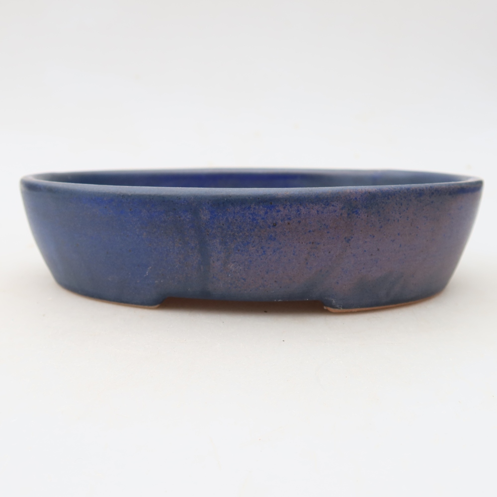 Keramická miska na bonsaje 17 x 14 x 4 cm, farba modrá