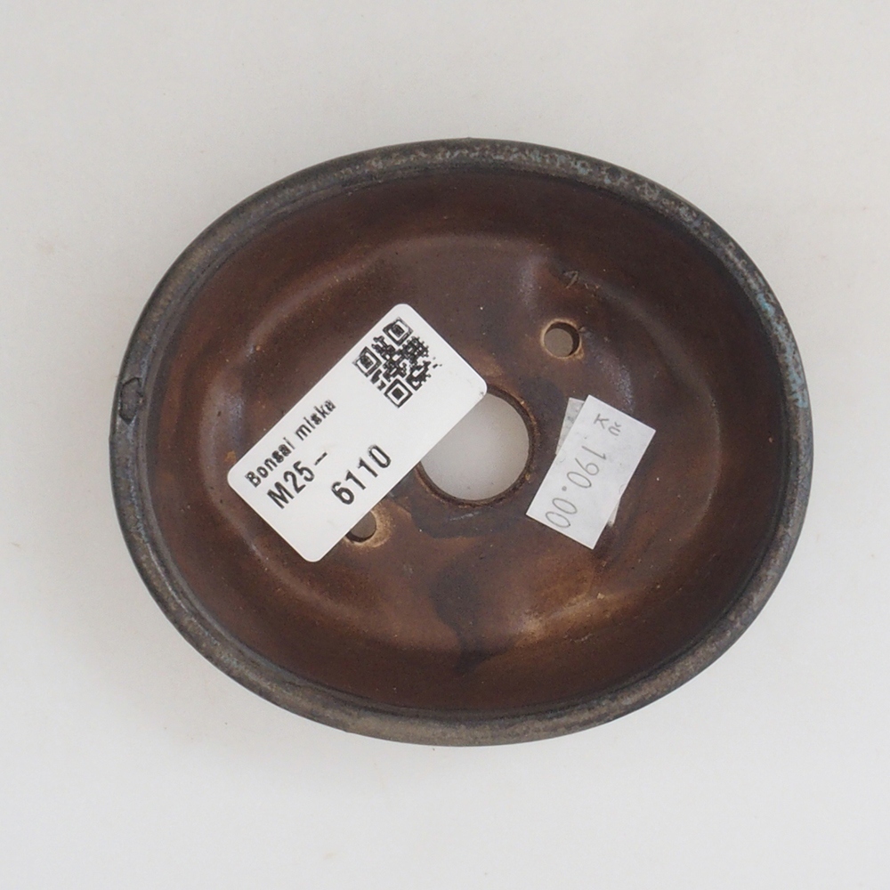 Keramická bonsai miska 9,5 x 8 x 3 cm, farba modra
