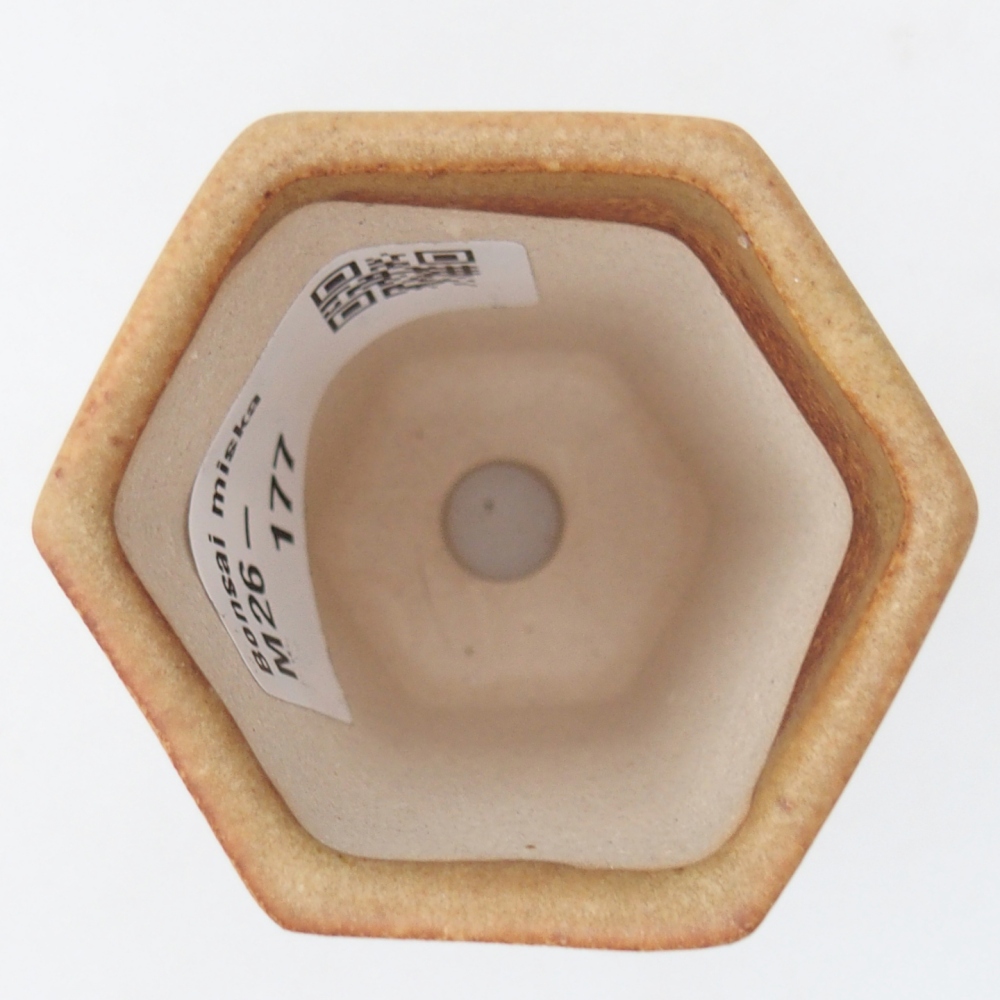 Mini bonsajová miska 5,5 x 5 x 5 cm, hnedá