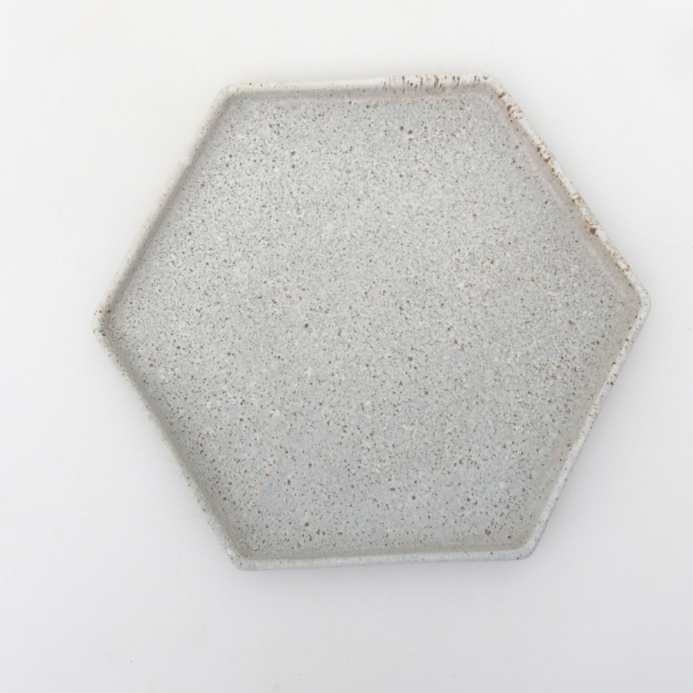 Keramická podmiska H53 - 18,5 x 17 x 1 cm - béžová