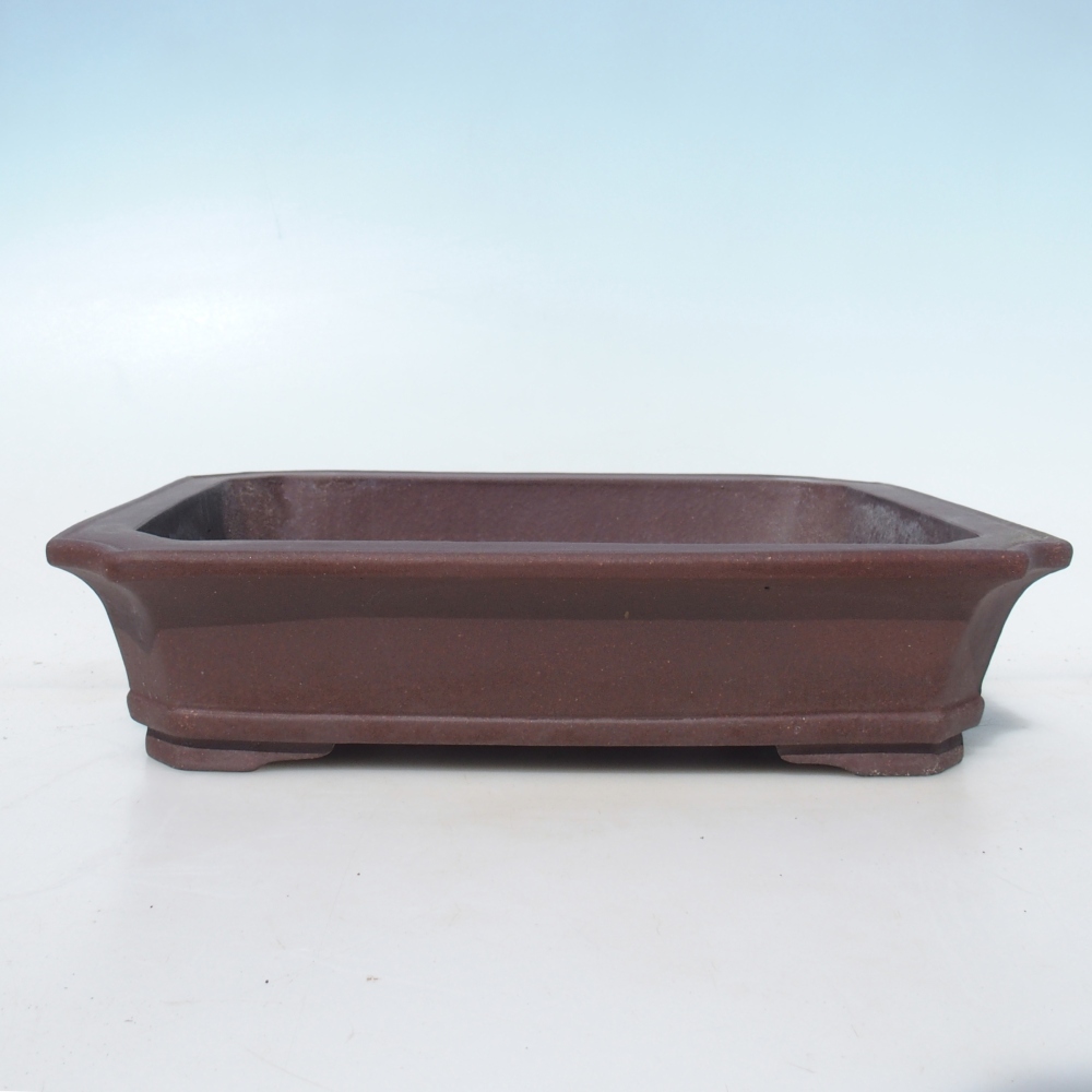 Miska na bonsaj 30,5 x 24,5 x 7 cm breza hnedá