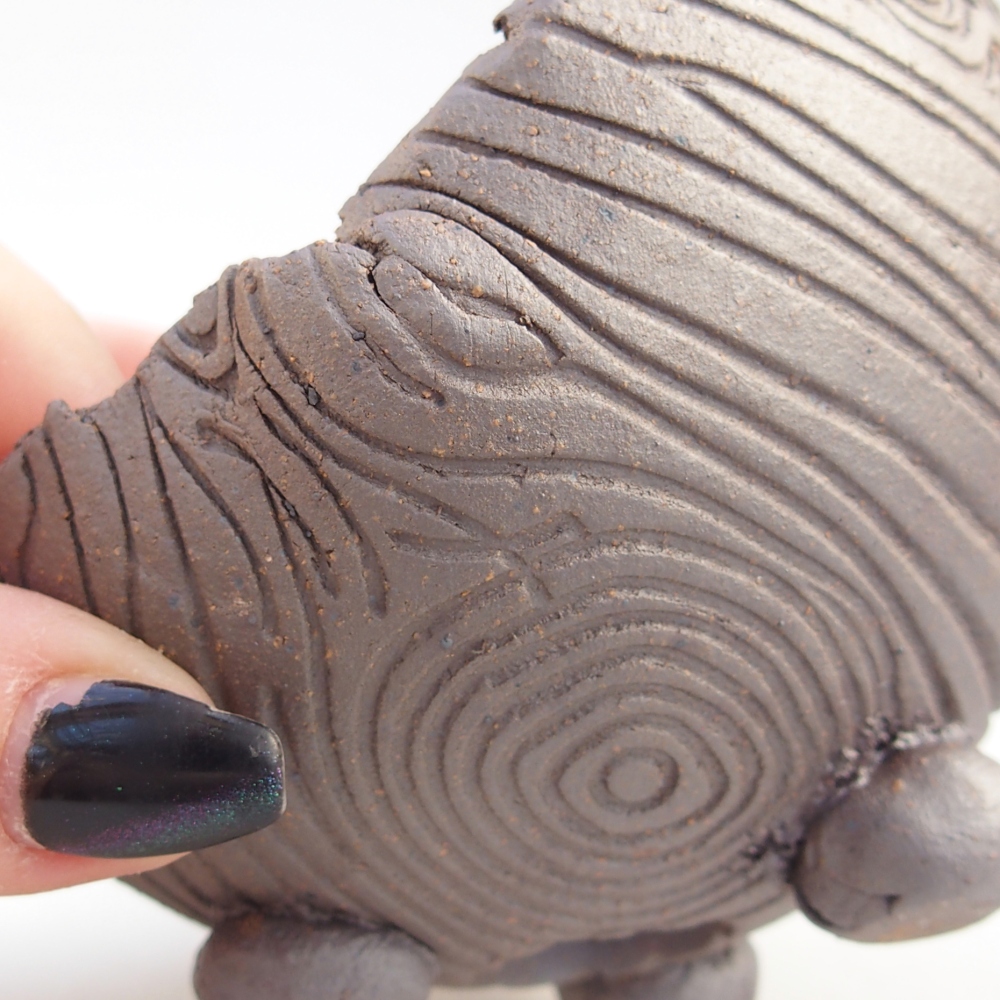 Keramická mušľa 10 x 10 x 7,5 cm , kovová farba