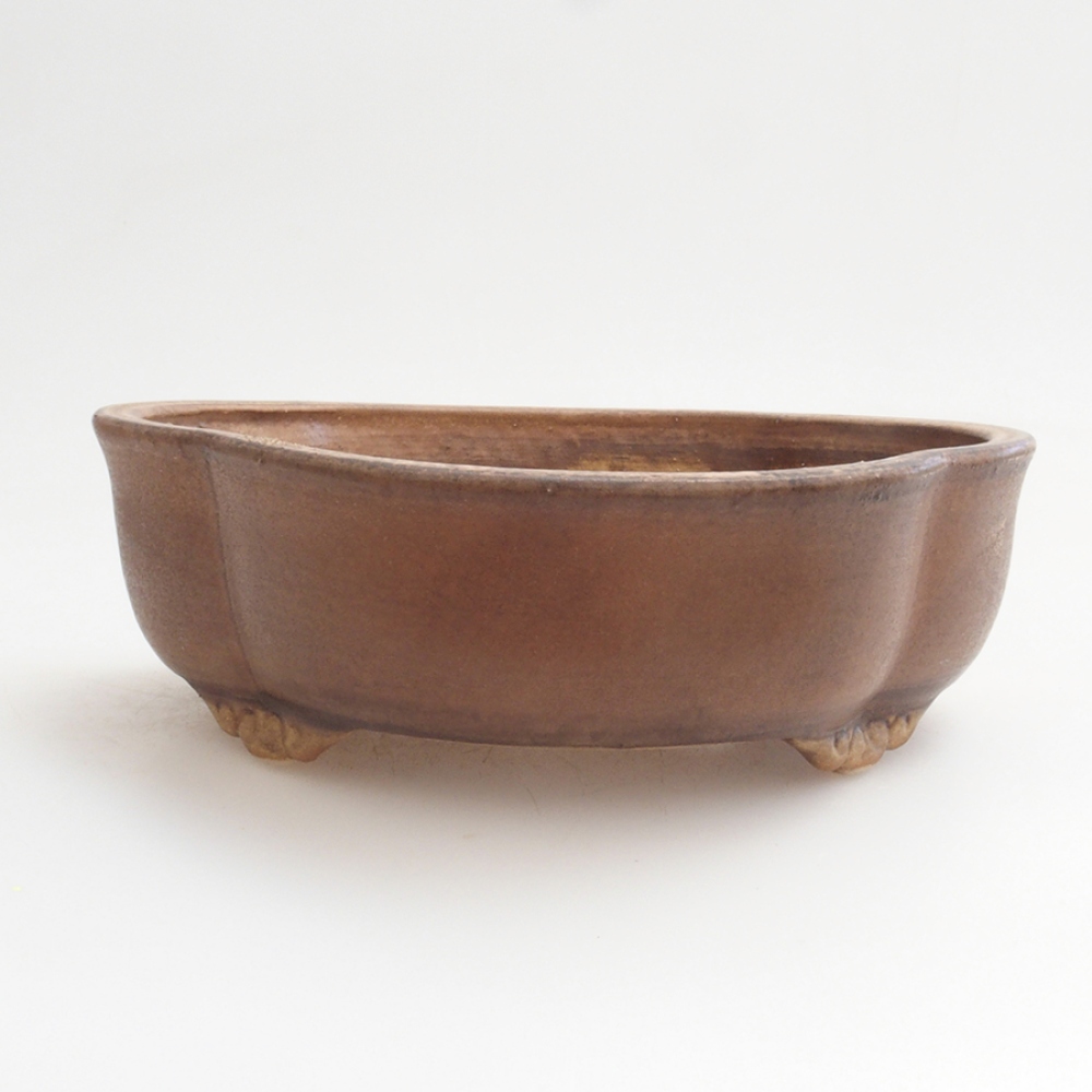 Keramická bonsai miska 16,5 x 15 x 5,5 cm, farba hnedá