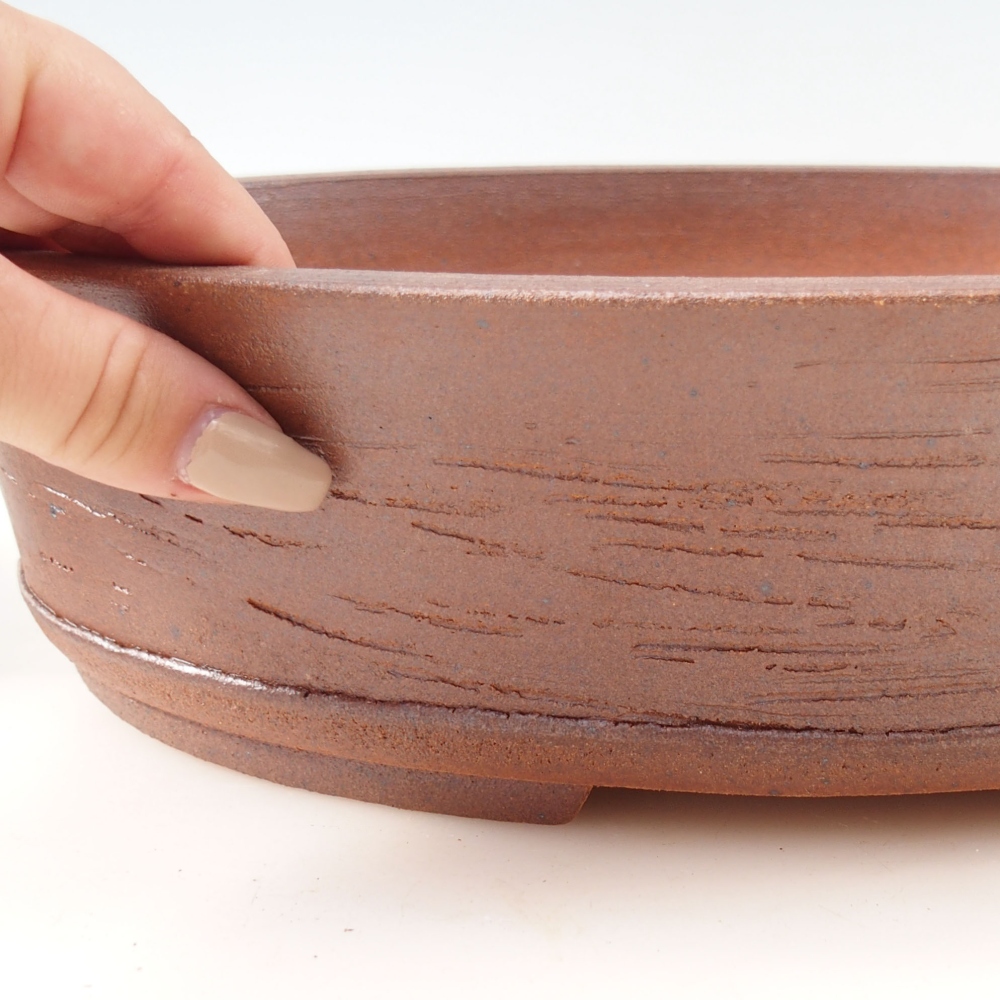 Miska na bonsaj 34 x 26 x 8 cm , farba hnedá
