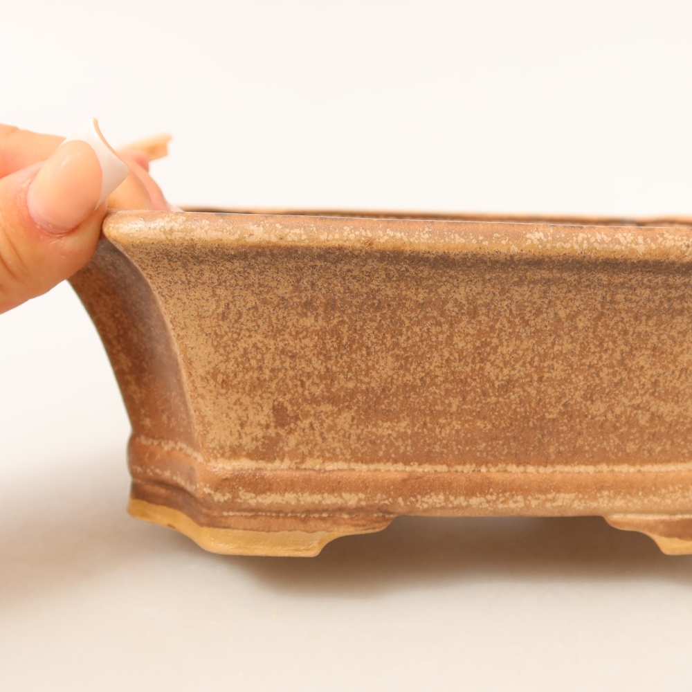 Keramická miska na bonsai 18 x 15 x 6 cm, farba ružová