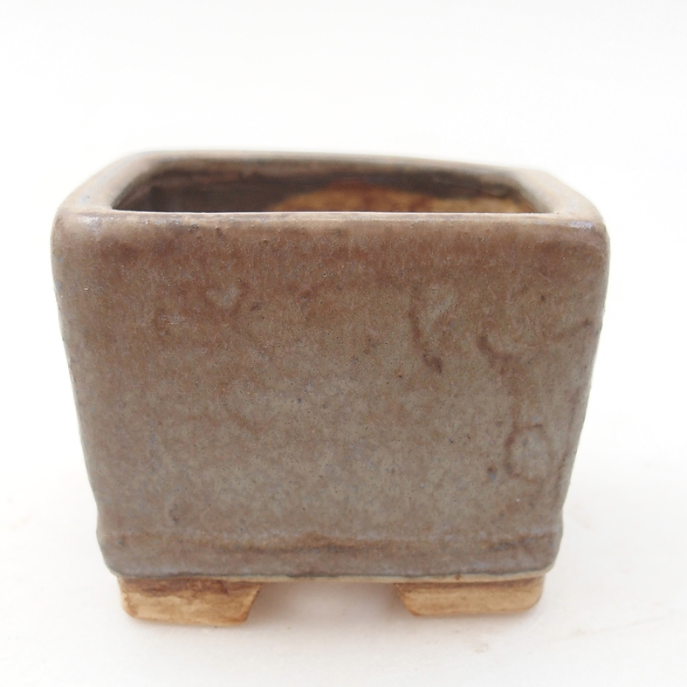 Keramická bonsai miska 6 x 6 x 4,5 cm, farba modra