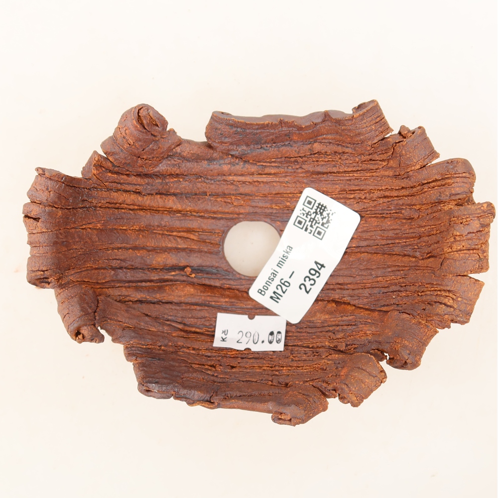 Keramická škrupina  12 x 8,5 x 5,5 cm, farba hnedá