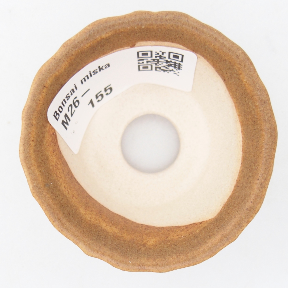 Mini bonsajová miska 5,5 x 5,5 x 3 cm, hnedá