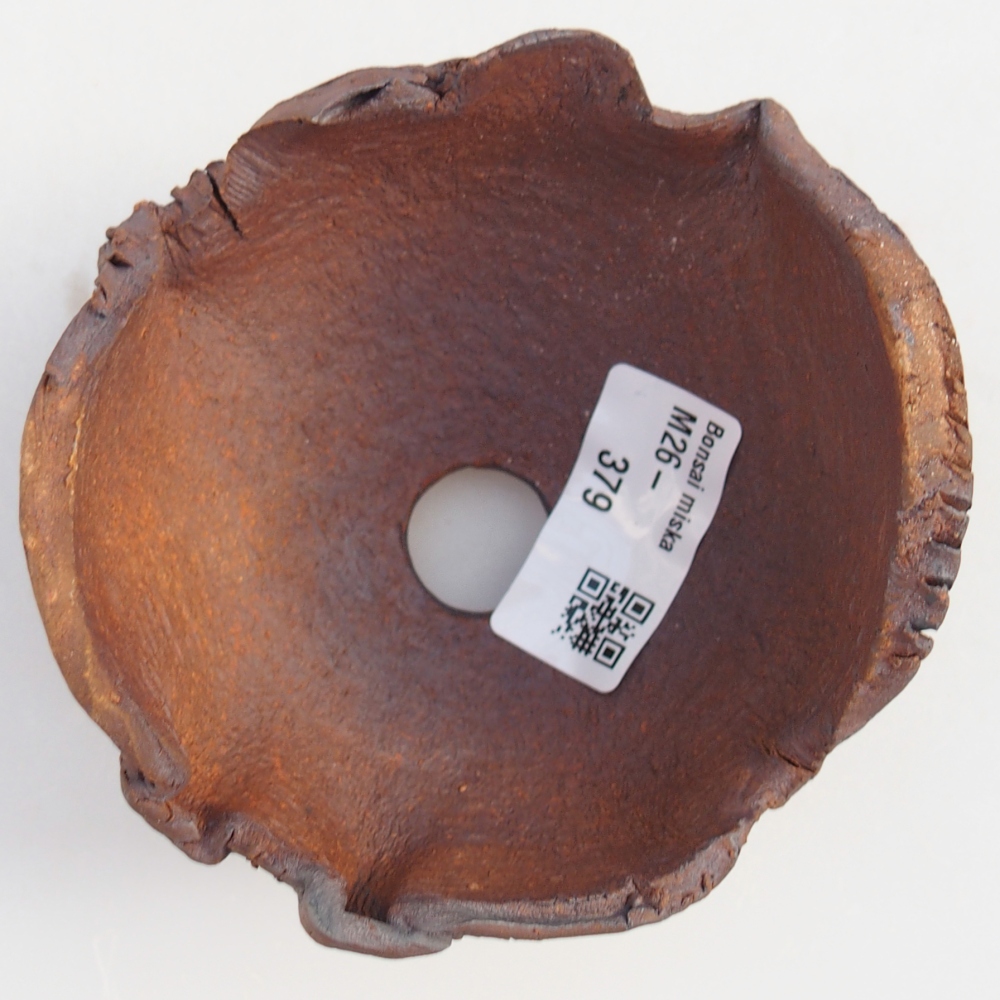 Keramická mušľa 10 x 9,5 x 7 cm , farba hnedá