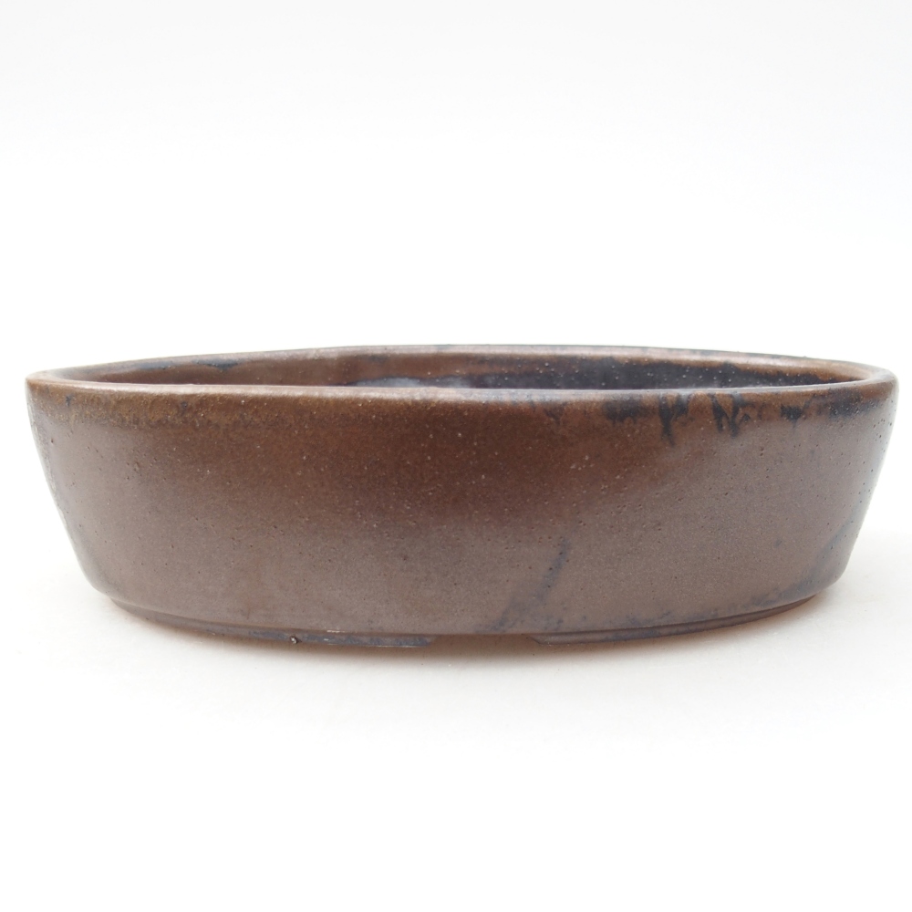 Keramická miska na bonsaje 16,5 x 11,5 x 4,5 cm, hnedá