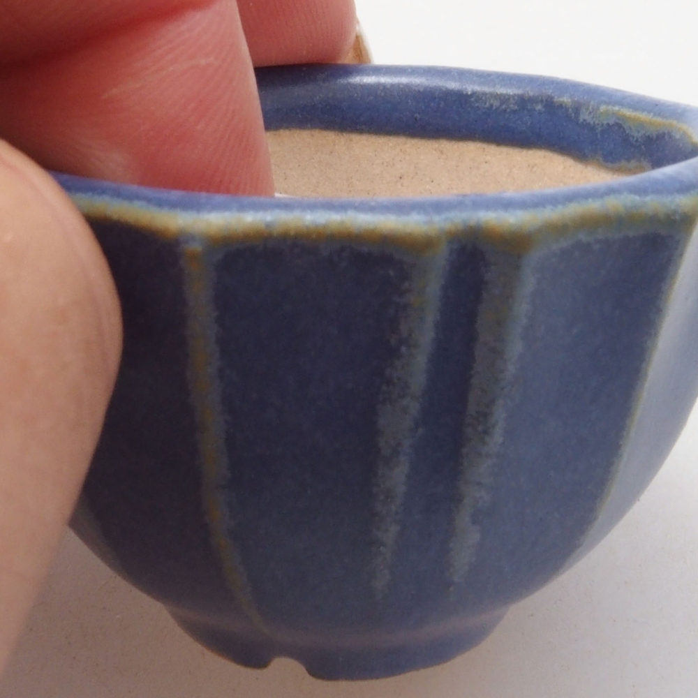 Mini bonsai miska 5 x 5 x 3 cm, farba modrá