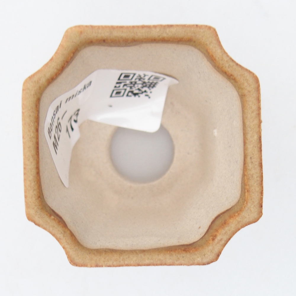 Mini bonsajová miska 4,5 x 4,5 x 4 cm, hnedá