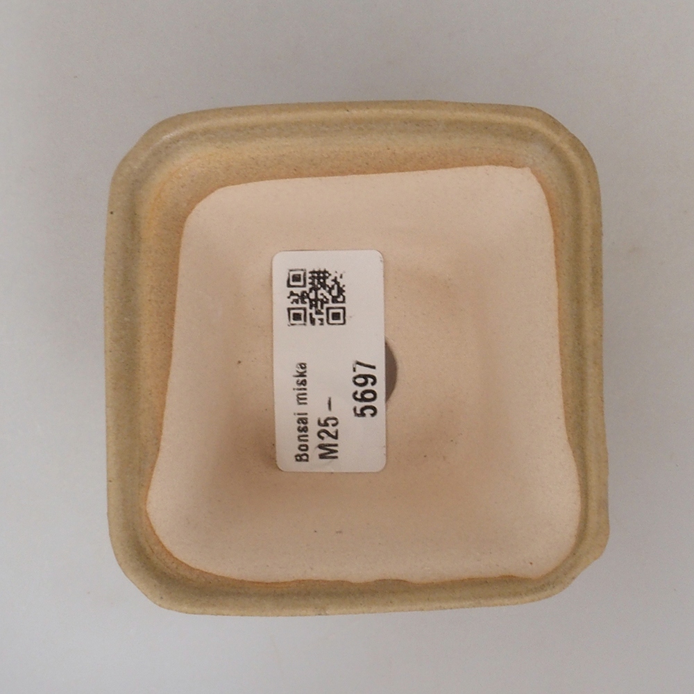 Mini bonsai miska 7,5 x 7,5 x 4,5  cm, farba hnedá