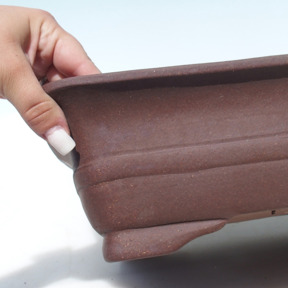 Bonsajová miska 39 x 32 x 10,5 cm breza hnedá