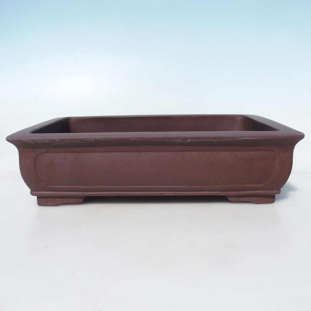 Bonsajová miska 34,5 x 25,5 x 8,5 cm breza hnedá