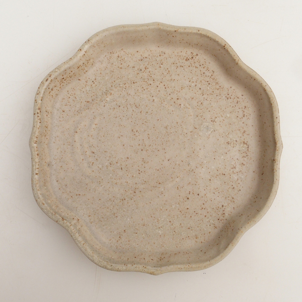 Keramická podmiska H06 - 14 x 14 x 1,5 cm - béžová
