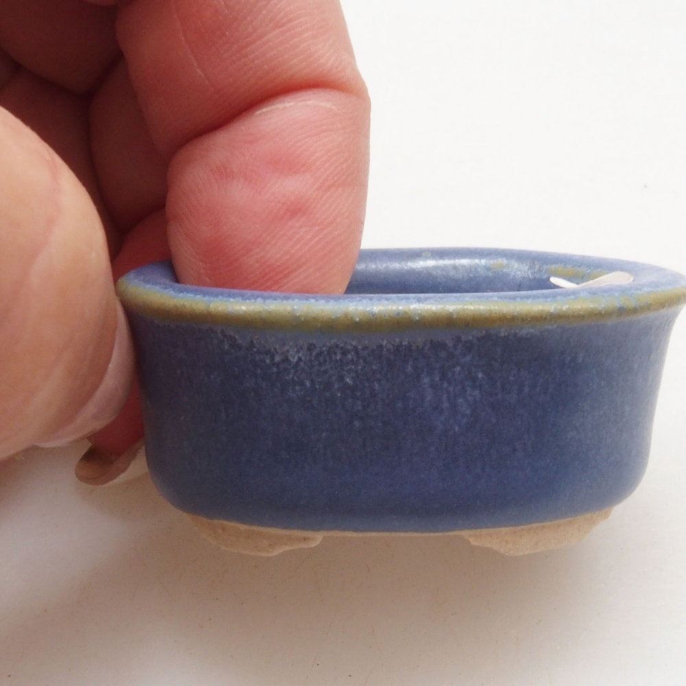 Mini bonsai miska 4 x 3,5 x 2 cm, farba modrá