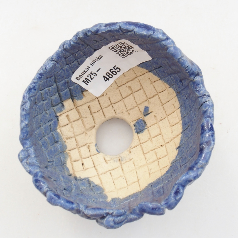 Keramická Škrupina 7 x 7 x 5,5 cm , farba modrá