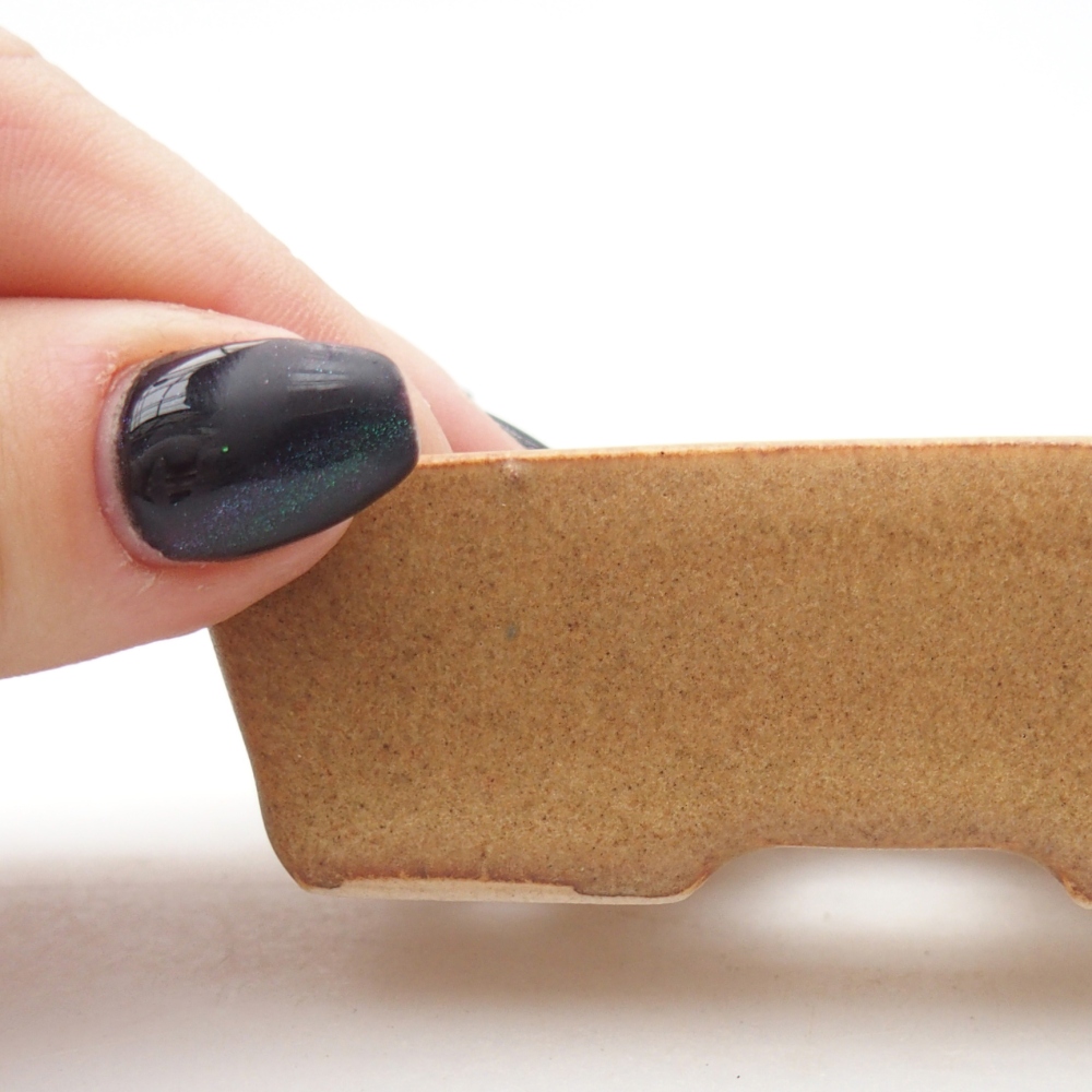 Mini bonsajová miska 8 x 6 x 2,5 cm, hnedá