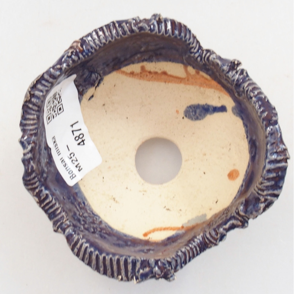 Keramická Škrupina 7 x 7 x 5 cm , farba modrá