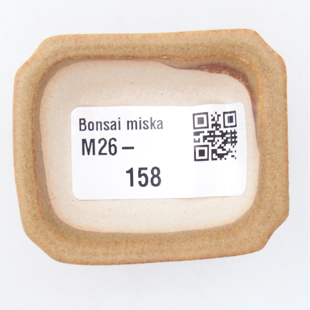 Mini bonsajová miska 5,5 x 4,5 x 2 cm, hnedá