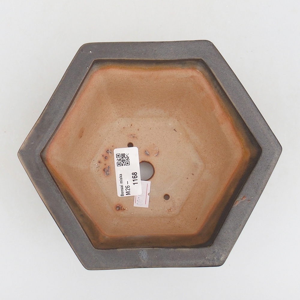 Keramická miska na bonsaje 18 x 16 x 9 cm, zelená